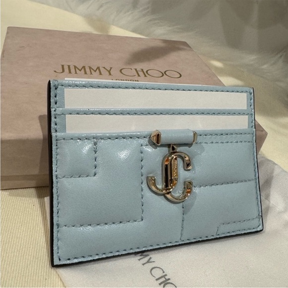 BUNDLE OF 2 - Jimmy Choo Card Holder & Bag Charm Key Chain - Picture 2 of 15
